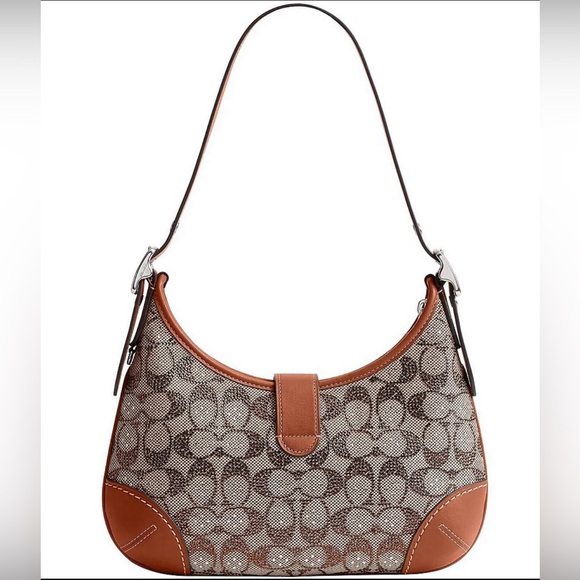 The Coach Originals Hamptons 2005 Crystal Signature Jacquard Hobo Bag NWT!🤎 - Picture 7 of 12